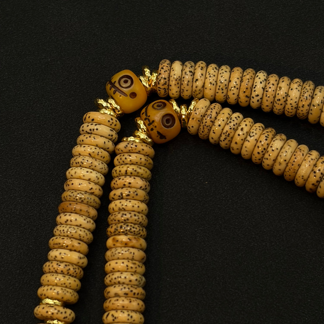 Star and Moon 108 prayer beads(泥鳅背星月菩提）