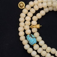 Handcrafted from Camel Bone 1080Beads Bracelet
（驼骨108颗绿松石）