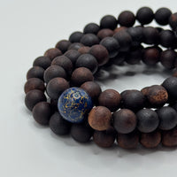 108 Rosewood prayer beads &Green Tara & Lacquer Bead （降真香108颗&绿度母&大漆珠）