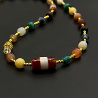 Banded Agate Dzi Bead (天然缠丝玛瑙多宝天珠）