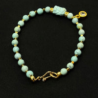 Turquoise Bracelet（原矿绿松石手链）