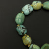 Turquoise Bracelet（网花扁珠原矿绿松石手串）
