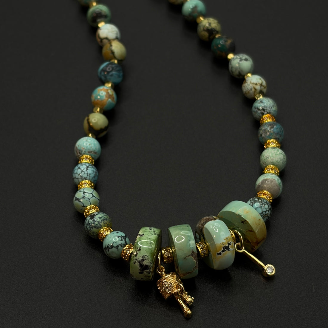 Turquoise Necklace（原矿绿松石项链）