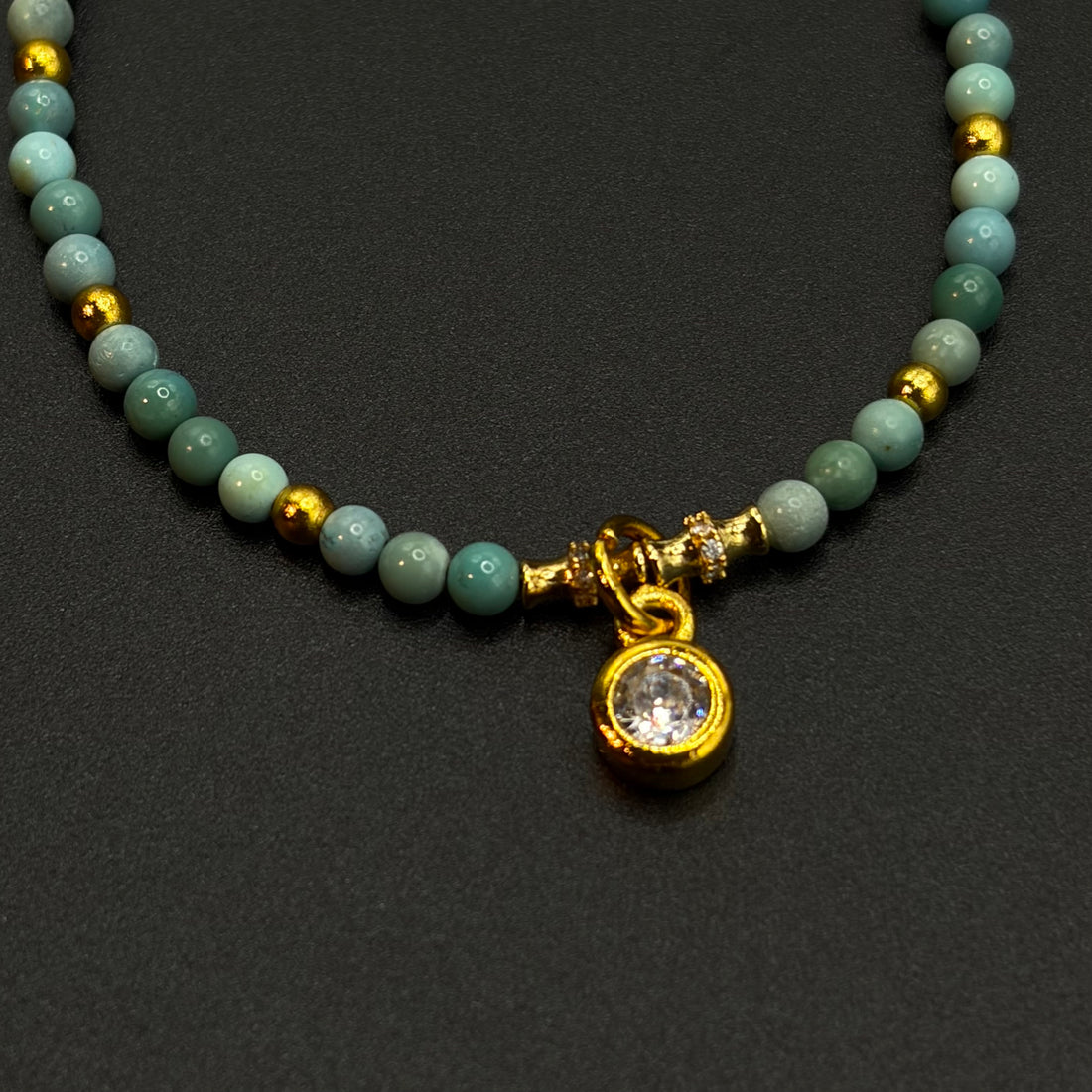 Turquoise Bracelet（雾霾蓝原矿绿松石手链）
