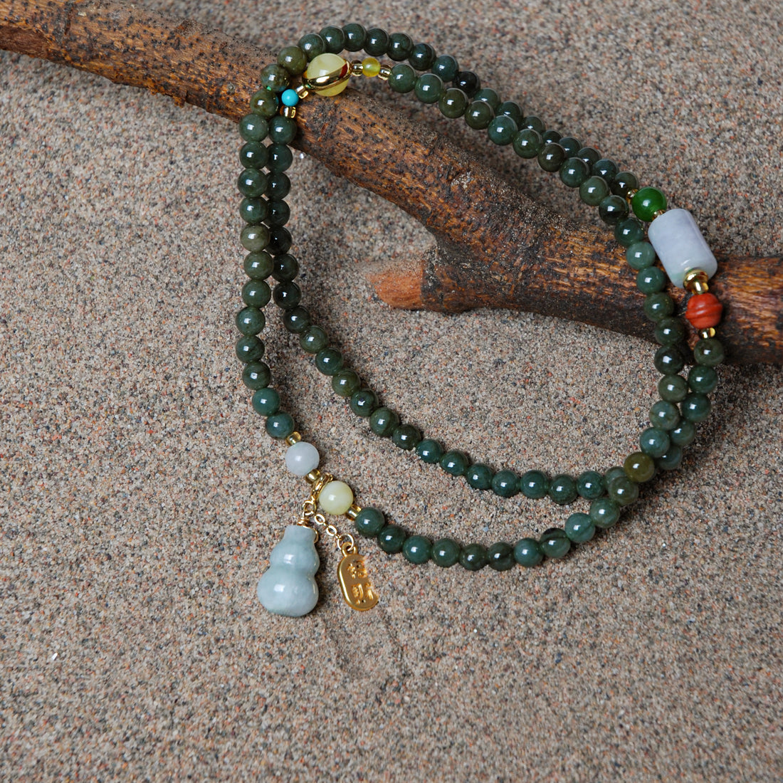 Hetian Jade Beads Bracelet