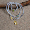 Three Circles  Clear Quartz Bracelet