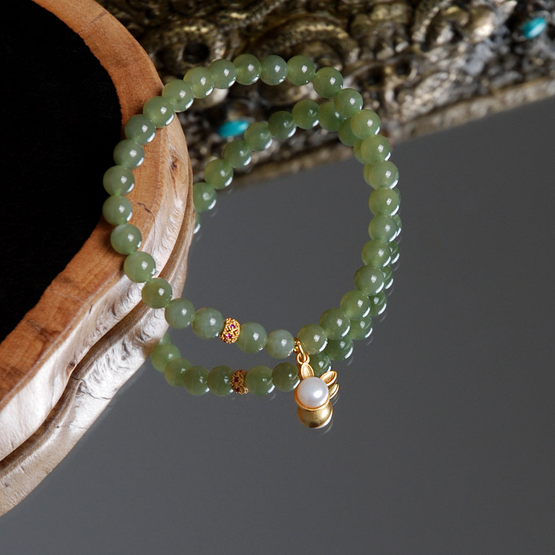 Hetian Jade Pearl Bracelet