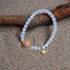 White jade & Rose Quartz bracelet