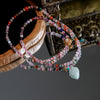 Three-circle tourmaline bracelet