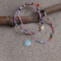 Three-circle tourmaline bracelet