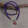 Three-circle amethyst bracelet