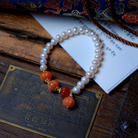 Pearl Pumpkin Bracelet