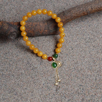 Amber gourd bracelet