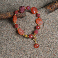 Yanyuan Carved Agate Bracelet
