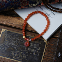 Agate safety buckle bracelet