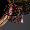 Three Circles Rabbit Charm Tourmaline Bracelet