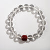 Clear Quartz & Cinnabar Bracelet