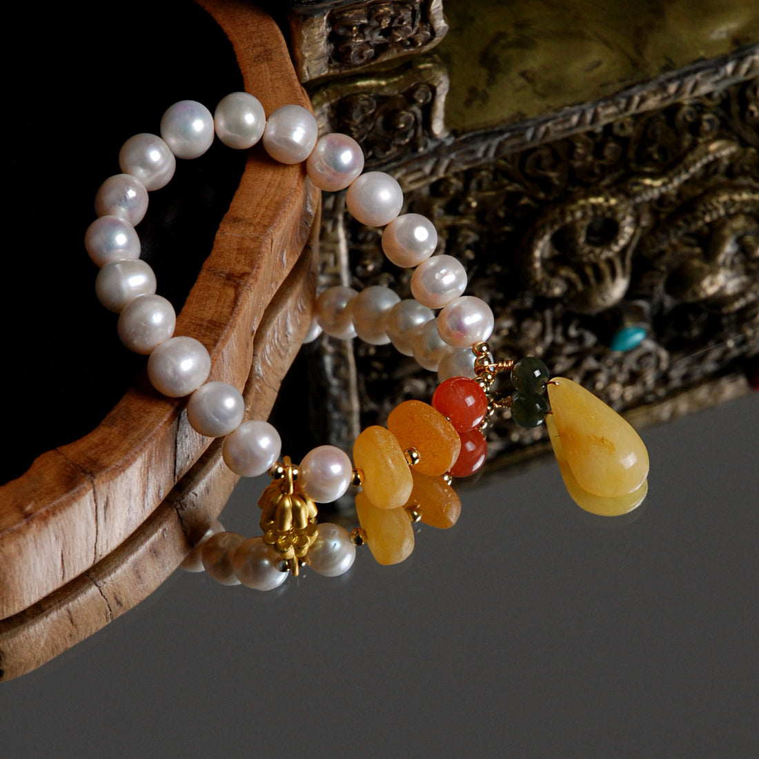 Pearl Amber Bracelet