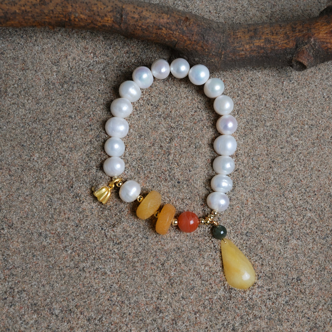 Pearl Amber Bracelet