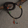 Three-circle garnet gourd pendant bracelet