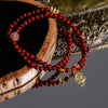 Three-circle agate bracelet
