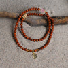 Three-circle agate bracelet