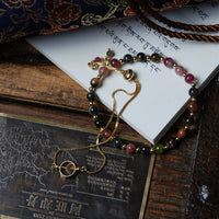 Tourmaline Gold Bead Bracelet
