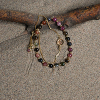 Tourmaline Gold Bead Bracelet