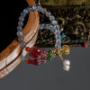Grey  Moonstone Little Fox Bracelet