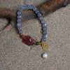 Grey  Moonstone Little Fox Bracelet