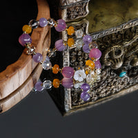 Crystal Shell Flower Bracelet