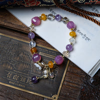 Crystal Shell Flower Bracelet