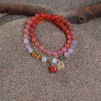 Gradual change agate bracelet