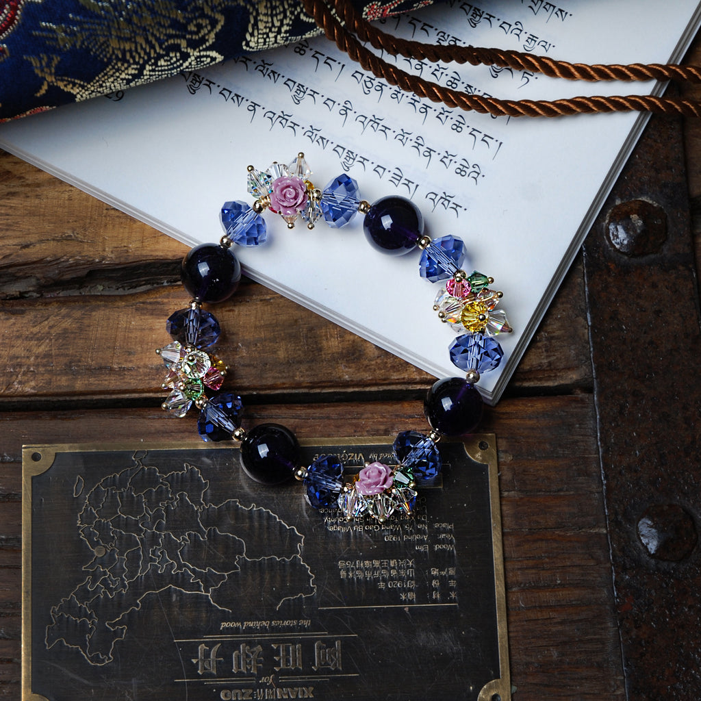 Amethyst Bracelet (Swarovski Crystal)