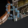 Aquamarine silver bead money more bracelet