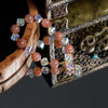 Sunstone crystal spliced four-leaf flower bracelet