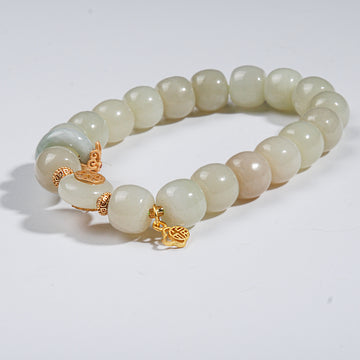 Hetian jade running ring bracelet