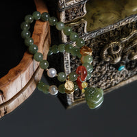 Hetian jade  Buddha bracelet