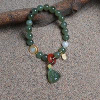 Hetian jade  Buddha bracelet