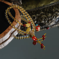 Citrine Peace Buckle Bracelet