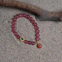 Strawberry Quartz peach bracelet