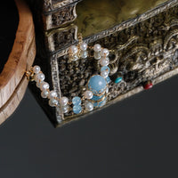 Aquamarine Pearl Bracelet
