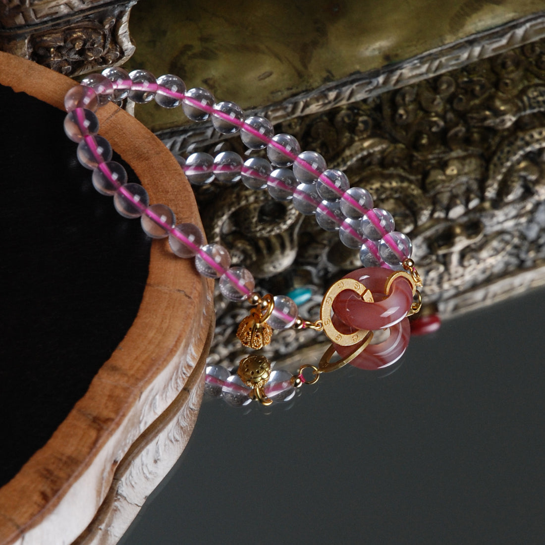 Interlocking Clear Quartz bracelet