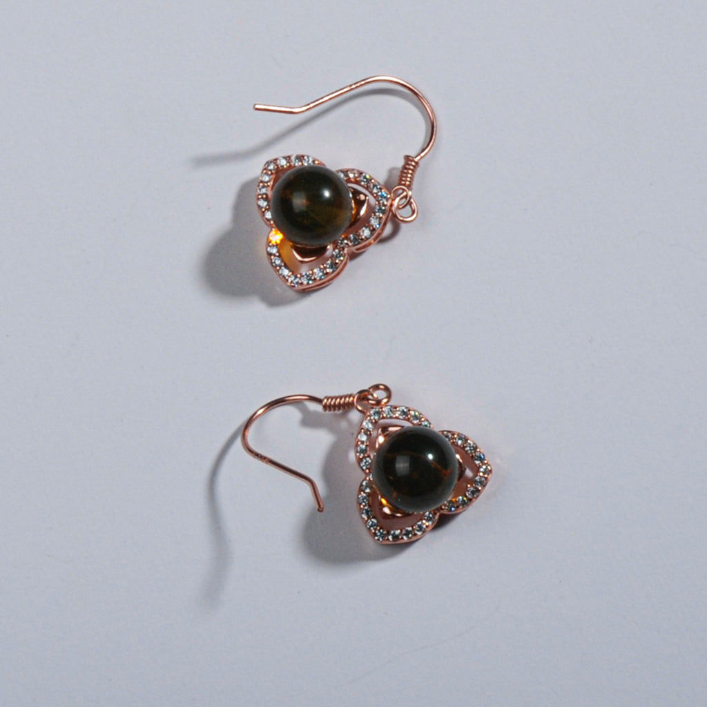 Blue Amber earrings