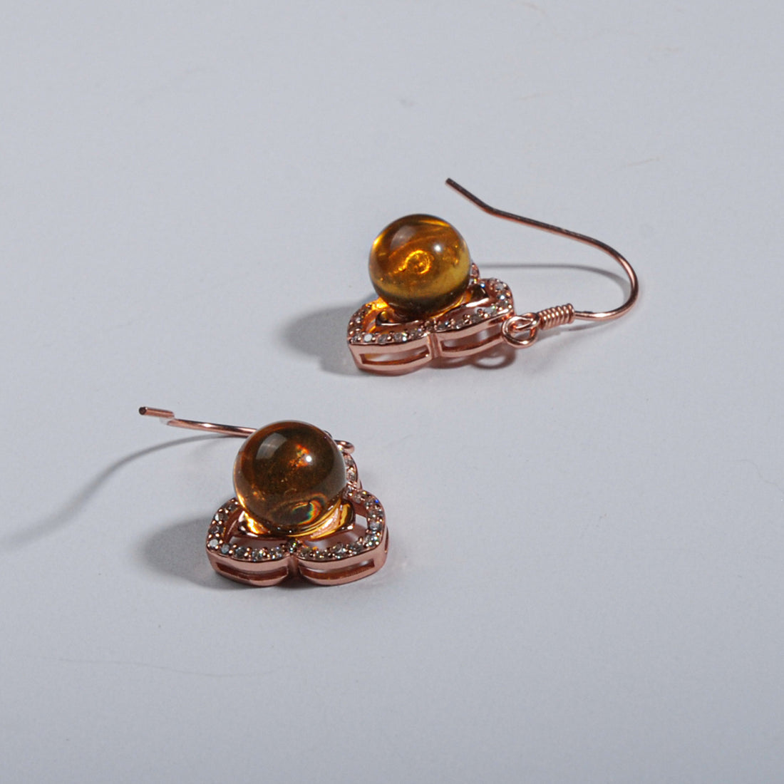 Blue Amber earrings