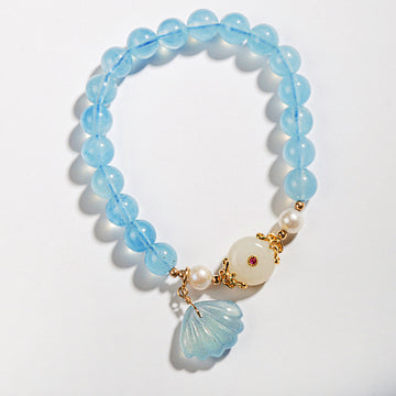 Aquamarine Shell Bracelet - BTSAN PO