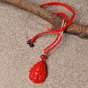 Cinnabar Nine Tailed Fox Necklace