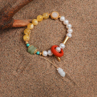 Amber Pearl  Bracelet