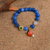 Blue Sugar Heart Agate Bracelet