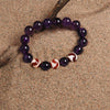 Amethyst Tiger's Tooth Bracelet